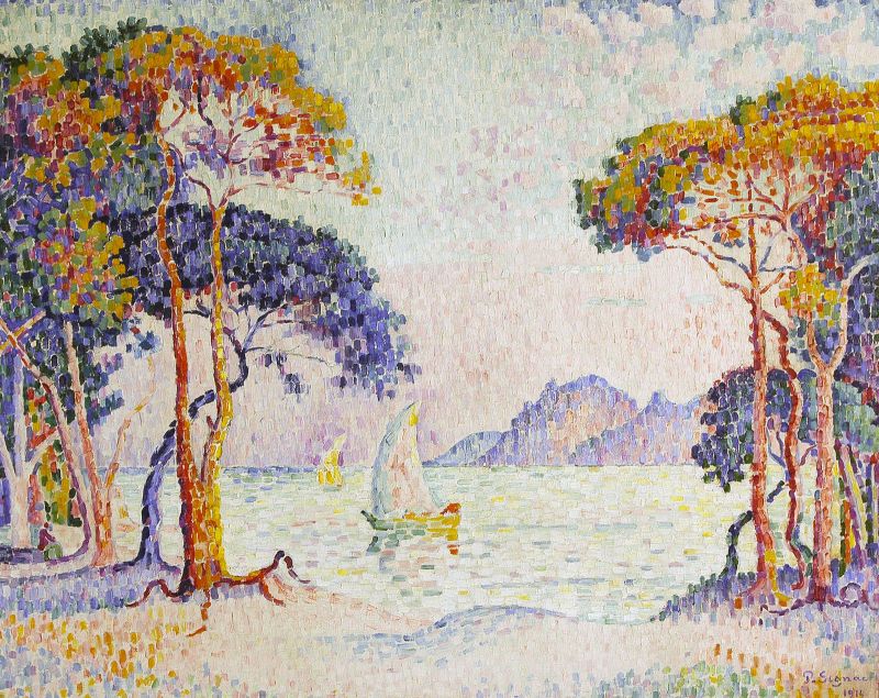 Paul Signac, Juan-les-Pins. Soir, 1914, huile sur toile, 73 x 92 cm, collection privée, © Photo: Maurice Aeschimann 