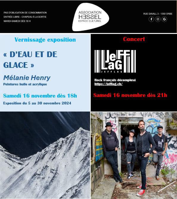 Vernissage de l'expo D'eau et de glace