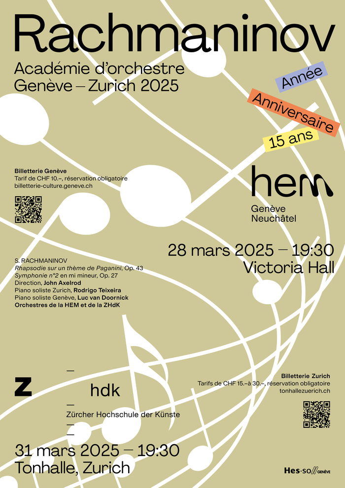 Rachmaninov – Académie d’orchestre Genève-Zurich