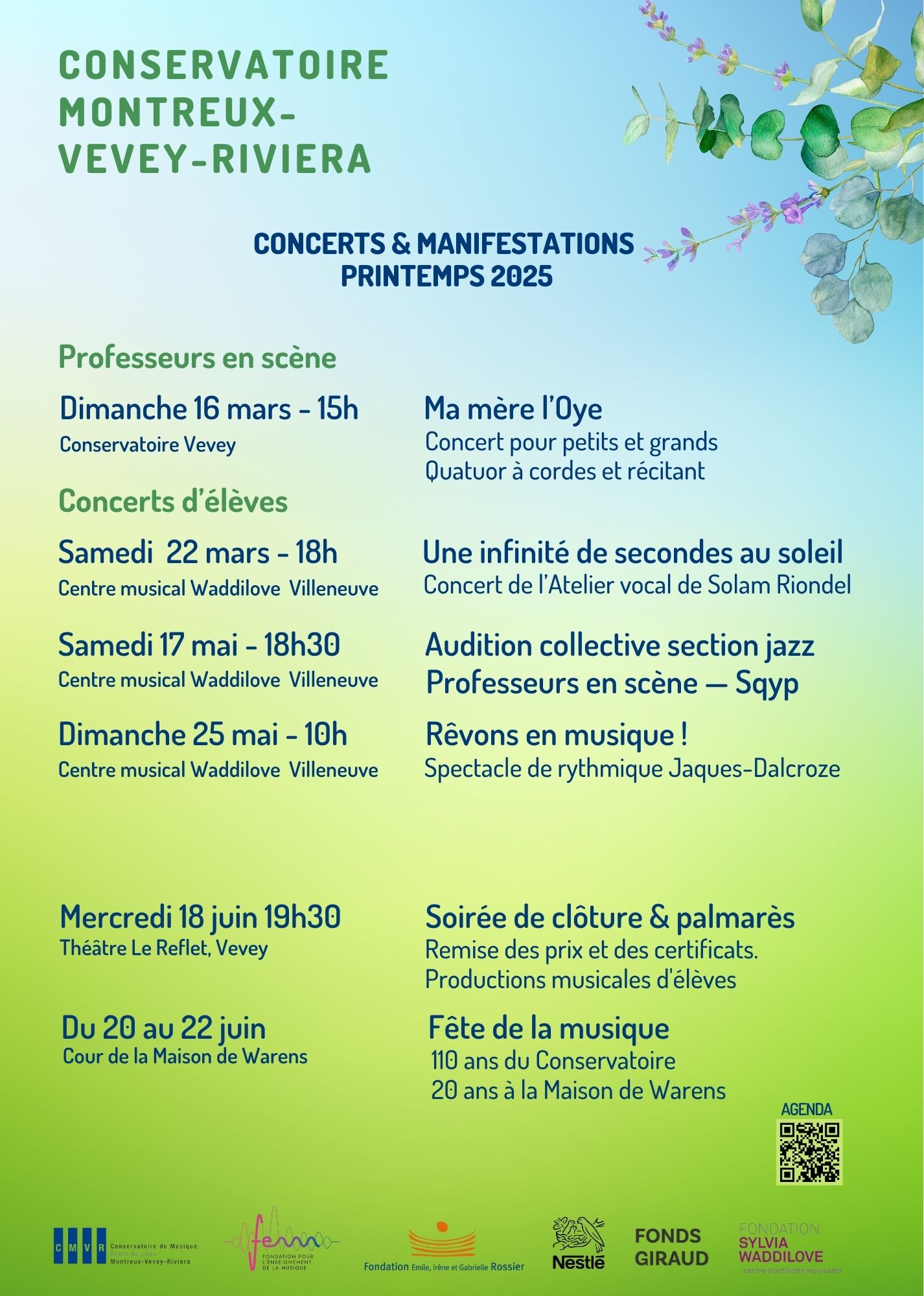 Concerts des chœurs du CMVR