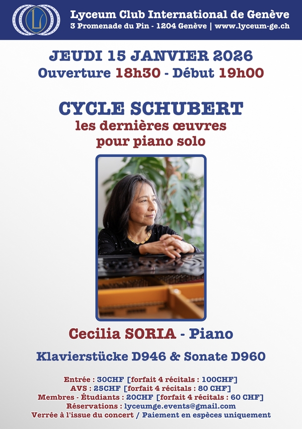 Cecilia Soria, piano