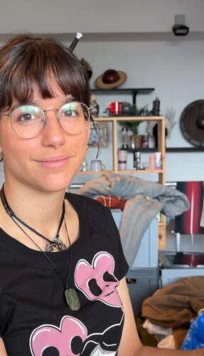 Alice Concordel à son atelier Reyn'Art à Etoy