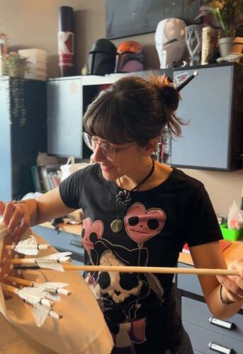 Alice Concordel à son atelier Reyn'Art à Etoy